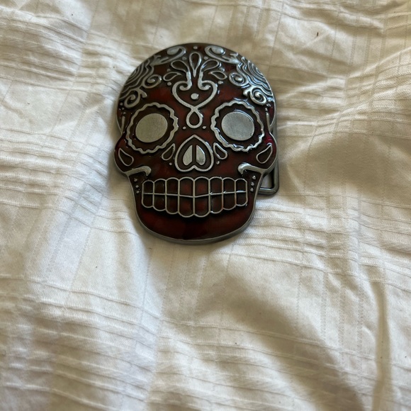 Dia’ de Muetos, gorgeous enamel belt buckle. - Picture 4 of 4